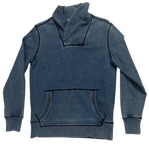 Heavy weight gap denim style shawl neck style sweater